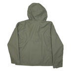 COLUMBIA Mens Green Outdoor Jacket XL Polyester Plain Hooded Zip Pocket