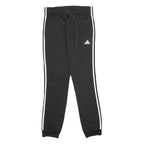 ADIDAS Womens Joggers Black & White Slim Tapered S W28 L30 Sportswear Comfort