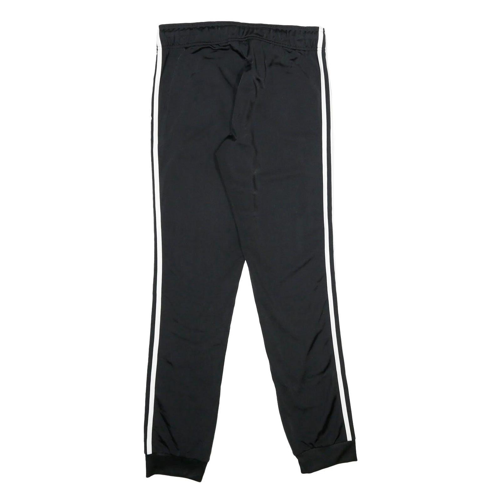 ADIDAS Womens Joggers Black & White Slim Tapered S W28 L30 Sportswear Comfort