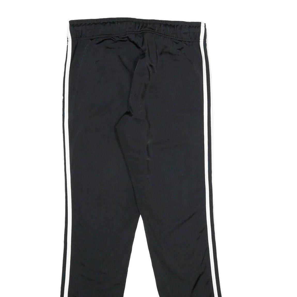 ADIDAS Womens Joggers Black & White Slim Tapered S W28 L30 Sportswear Comfort