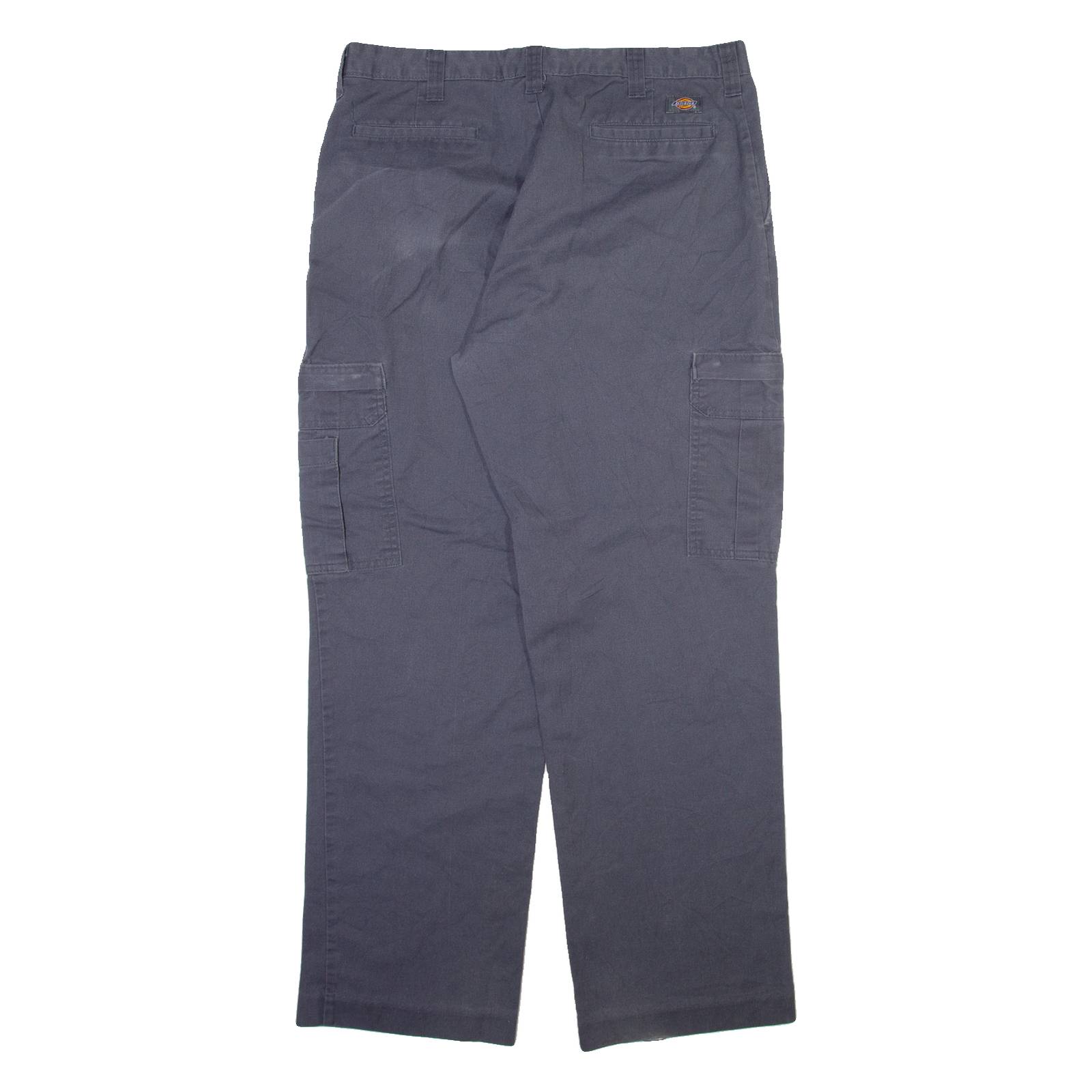 DICKIES Cargo Mens Trousers Grey Regular Straight W36 L32
