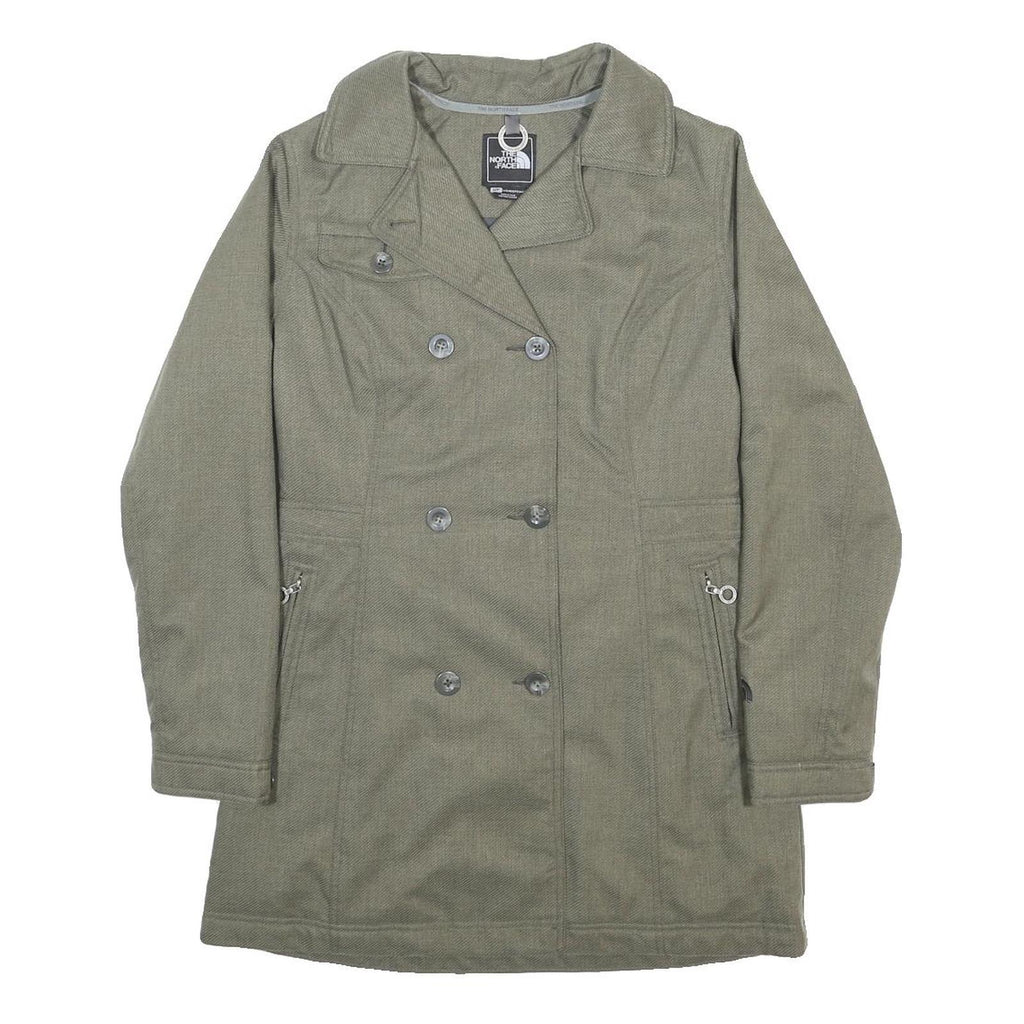 THE NORTH FACE Womens Green Jacket S Polyester Blend Double Breasted Zip Casual