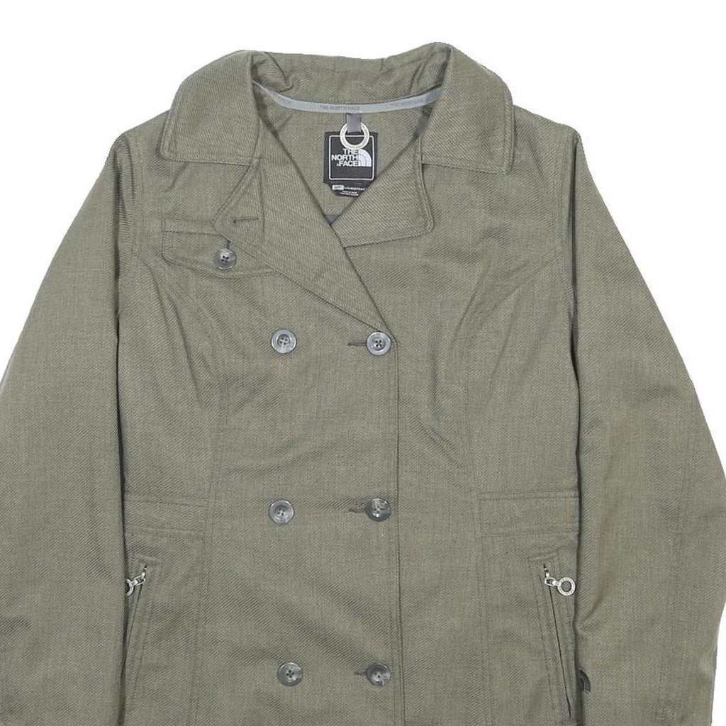 THE NORTH FACE Womens Green Jacket S Polyester Blend Double Breasted Zip Casual
