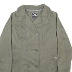THE NORTH FACE Womens Green Jacket S Polyester Blend Double Breasted Zip Casual