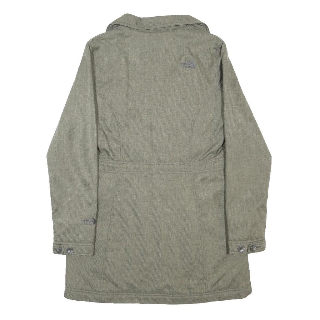 THE NORTH FACE Womens Green Jacket S Polyester Blend Double Breasted Zip Casual
