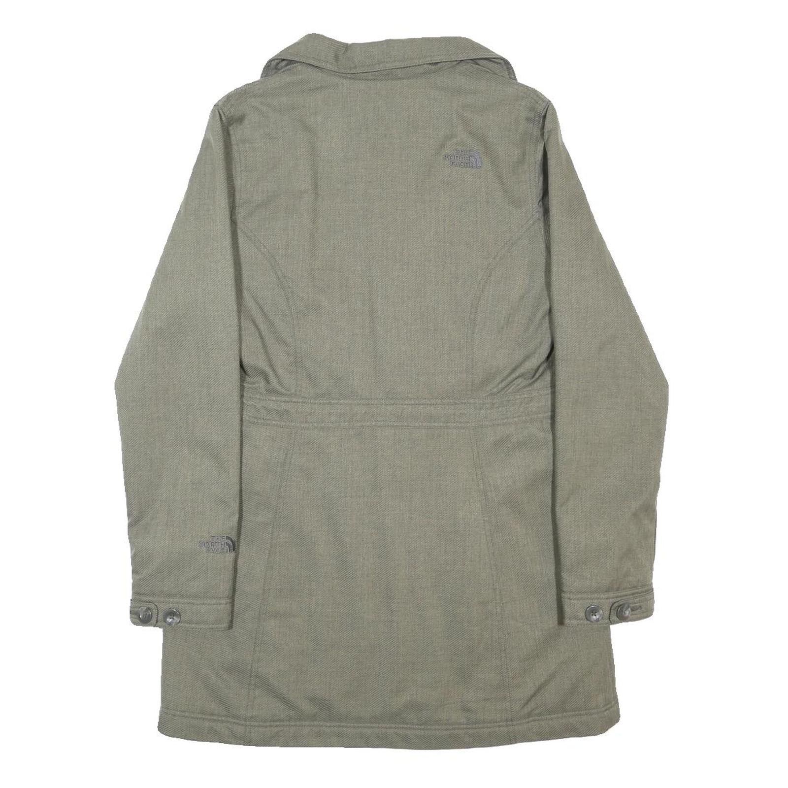 THE NORTH FACE Womens Green Jacket S Polyester Blend Double Breasted Zip Casual