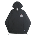 CHAMPION Mens Black Ohio State Jacket M Polyester Zip Hooded Plain Sports