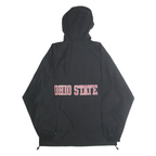 CHAMPION Mens Black Ohio State Jacket M Polyester Zip Hooded Plain Sports
