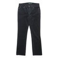 LAUREN RALPH LAUREN Womens Cotton Blend Black Regular Fit Straight Trousers W30