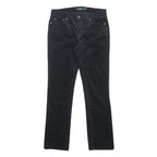 LAUREN RALPH LAUREN Womens Cotton Blend Black Regular Fit Straight Trousers W30