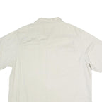 WRANGLER Mens Cream Short Sleeve Cotton Blend Shirt XL Button Pocket Casual