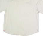 WRANGLER Mens Cream Short Sleeve Cotton Blend Shirt XL Button Pocket Casual