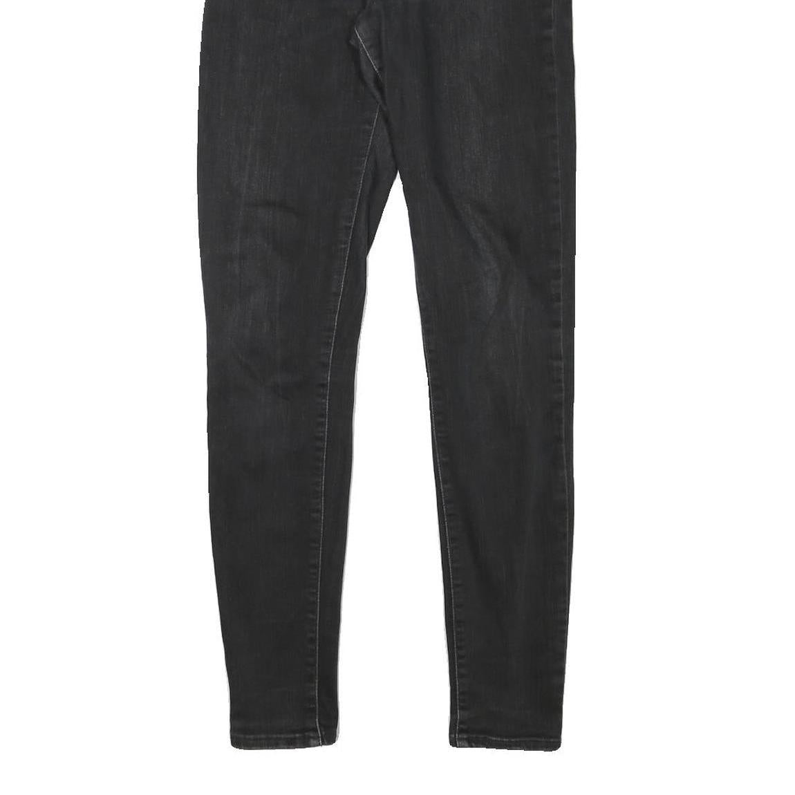 LEVI'S Womens Jeans Black Slim Skinny Denim Medium W27 L31 Zip Cotton Blend