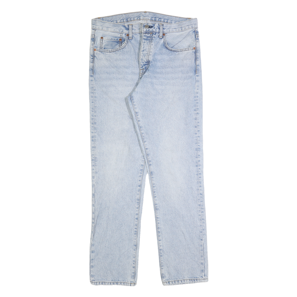 ZARA Womens Light Blue Regular Fit Straight Leg Denim Jeans Cotton W32 L32