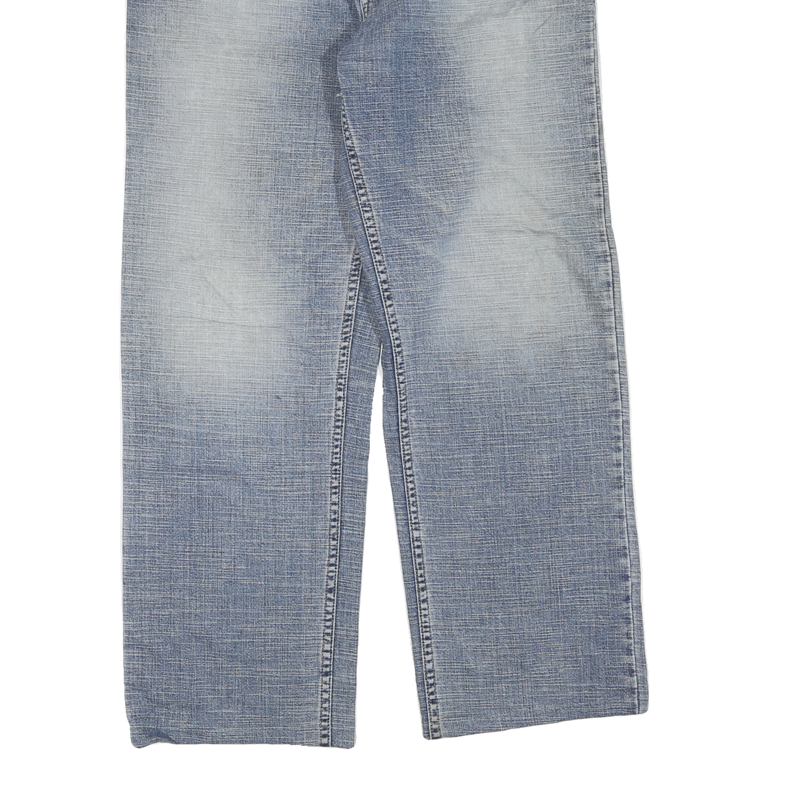 DICKIES Mens Jeans Blue Regular Straight Denim Light W34 L28 Workwear Zip