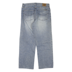 DICKIES Mens Jeans Blue Regular Straight Denim Light W34 L28 Workwear Zip