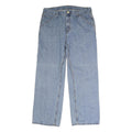 CARHARTT Mens Blue Regular Fit Straight Denim Jeans W36 L31 Button Closure