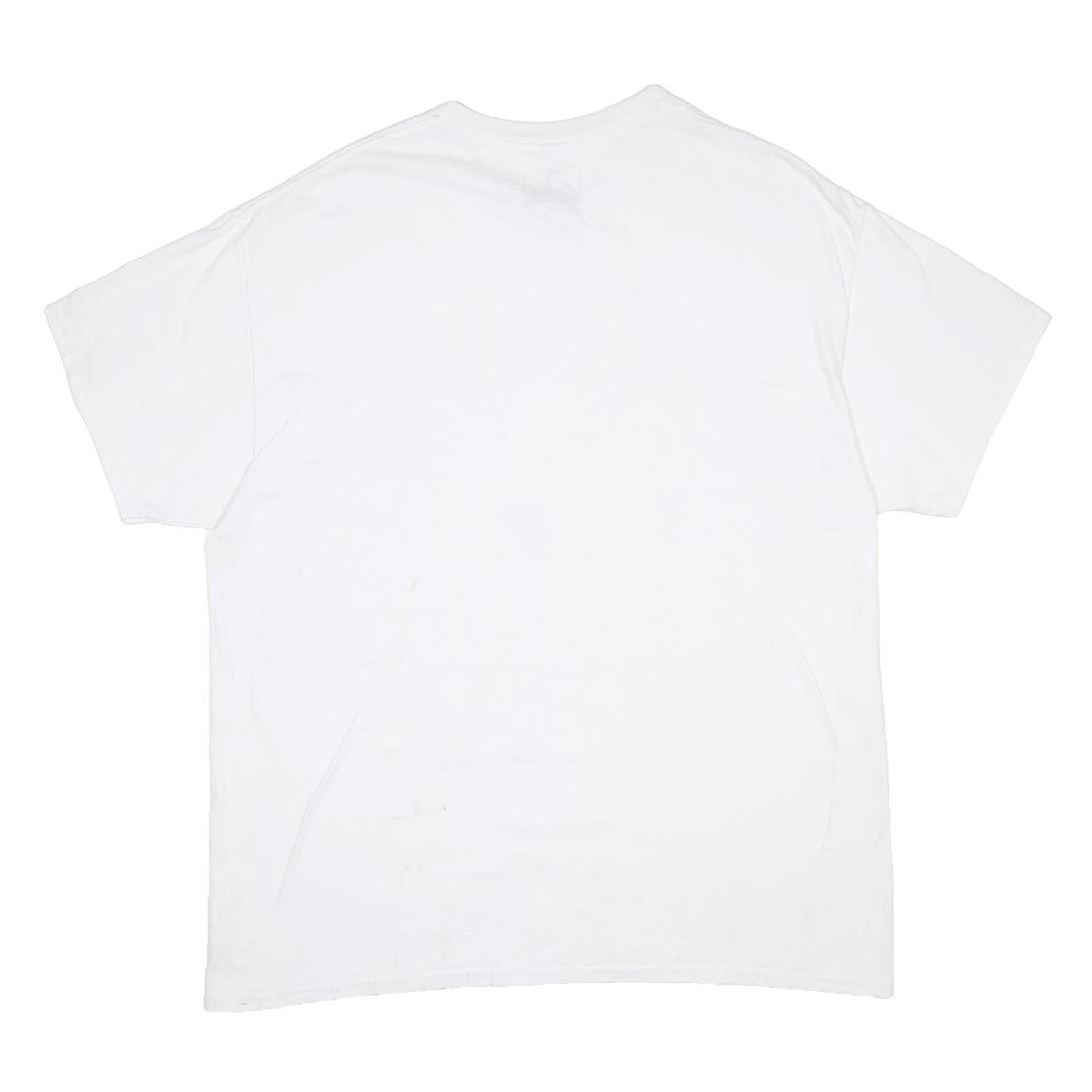 BEN DAVIS Funky Monkey Mens White Graphic T-Shirt XL Short Sleeve Cotton