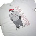 BEN DAVIS Funky Monkey Mens White Graphic T-Shirt XL Short Sleeve Cotton