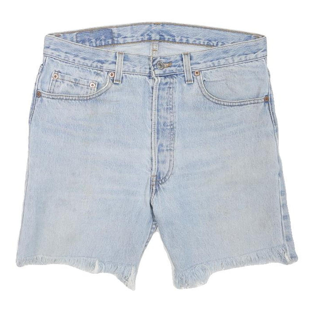 LEVI'S Mens Shorts Blue Casual Denim M W33 Frayed Hem Vintage Style