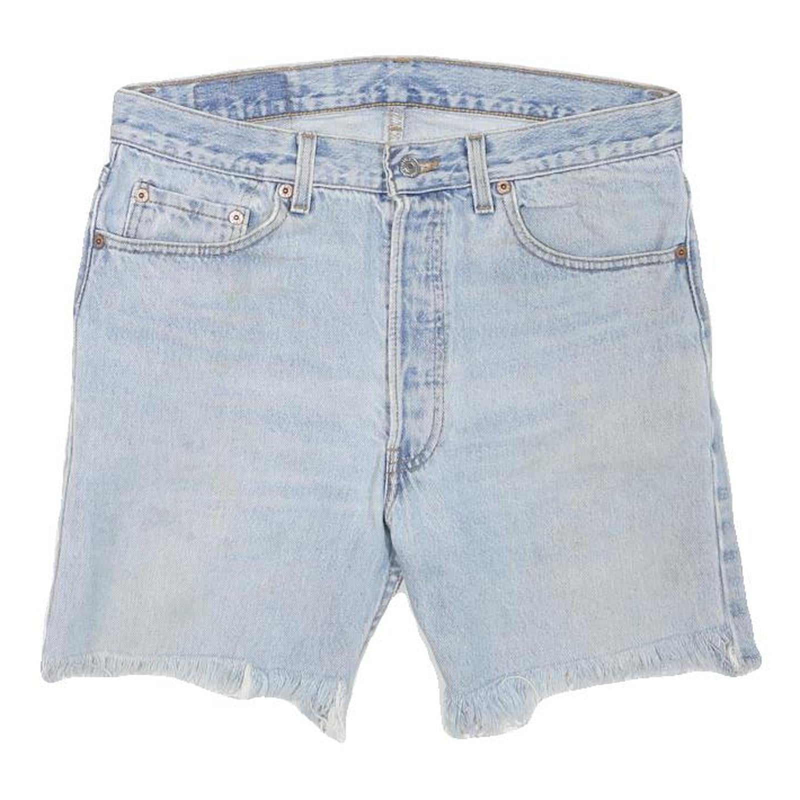 LEVI'S Mens Shorts Blue Casual Denim M W33 Frayed Hem Vintage Style