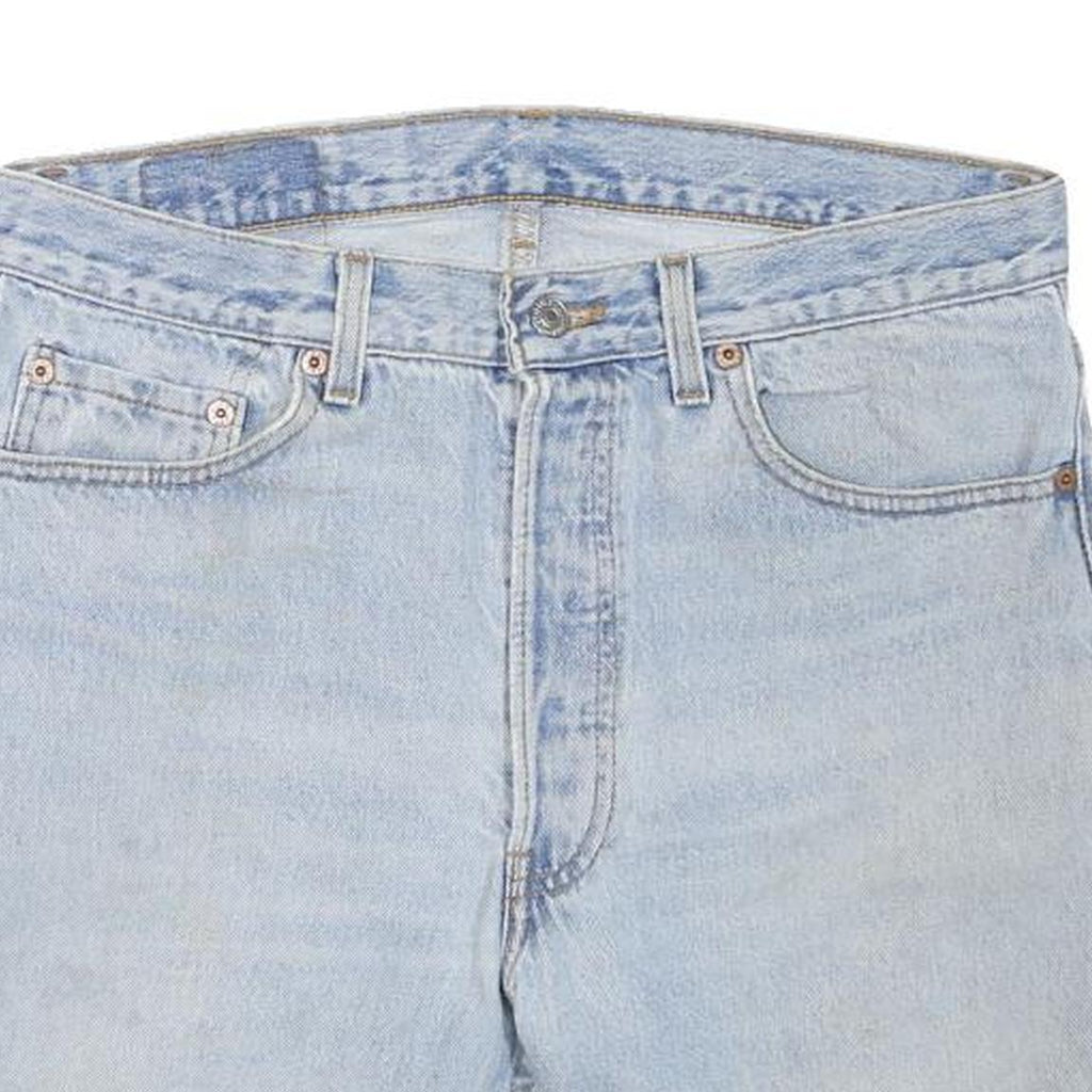 LEVI'S Mens Shorts Blue Casual Denim M W33 Frayed Hem Vintage Style