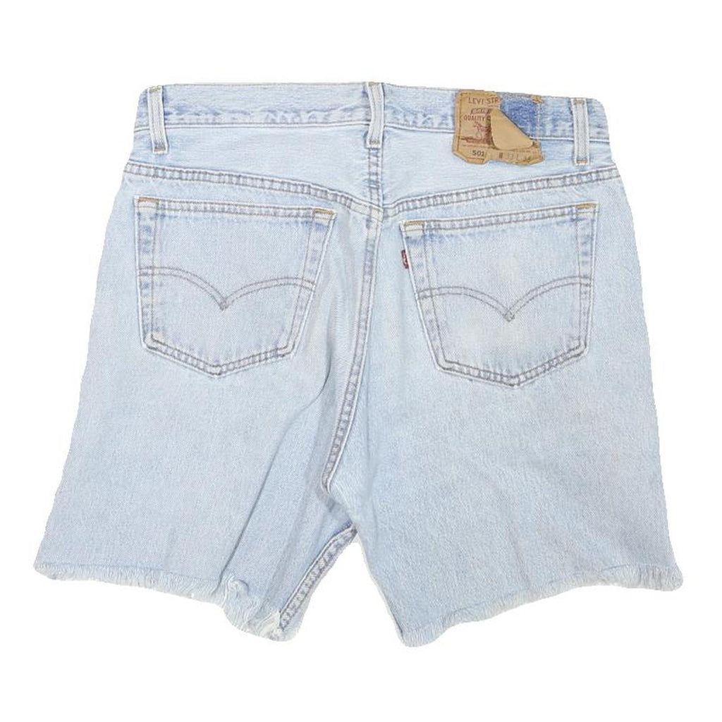 LEVI'S Mens Shorts Blue Casual Denim M W33 Frayed Hem Vintage Style