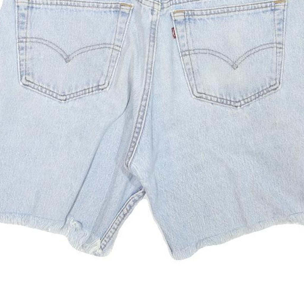 LEVI'S Mens Shorts Blue Casual Denim M W33 Frayed Hem Vintage Style