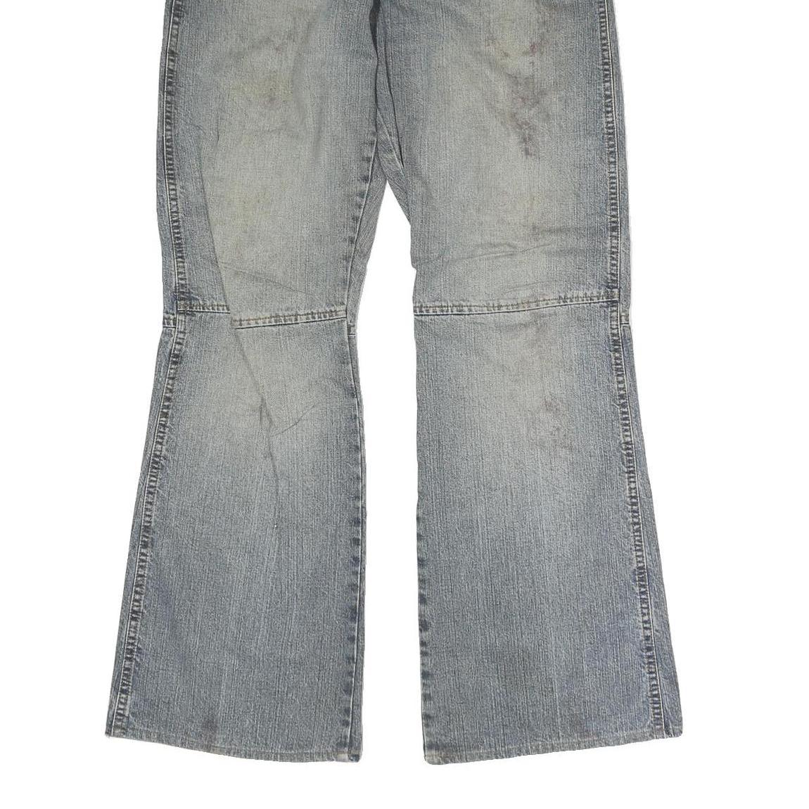 HBT Mens Jeans Blue Regular Bootcut Denim Light W30 L30 Zip Cotton Casual