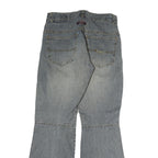 HBT Mens Jeans Blue Regular Bootcut Denim Light W30 L30 Zip Cotton Casual