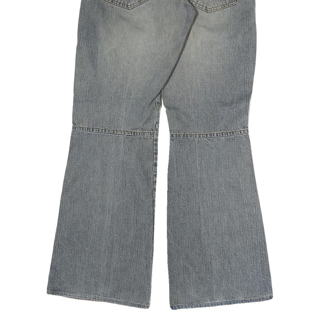 HBT Mens Jeans Blue Regular Bootcut Denim Light W30 L30 Zip Cotton Casual