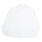 CHRIS LINE Womens White Printed Shirt Long Sleeve Collar L Button Front