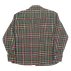 LA DOLF Mens Lumberjack Shirt Green Wool Check Long Sleeve ONE SIZE