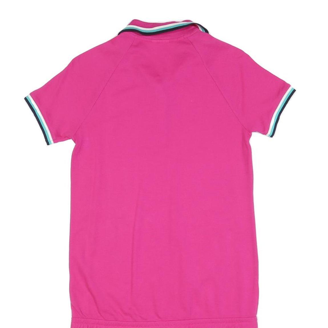LACOSTE Womens Pink Polo Cotton Blend Short Sleeve Mini Dress S Casual Sport