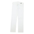 7 FOR ALL MANKIND Womens Regular Fit Straight Denim White Cotton Blend Zip W26