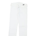 7 FOR ALL MANKIND Womens Regular Fit Straight Denim White Cotton Blend Zip W26