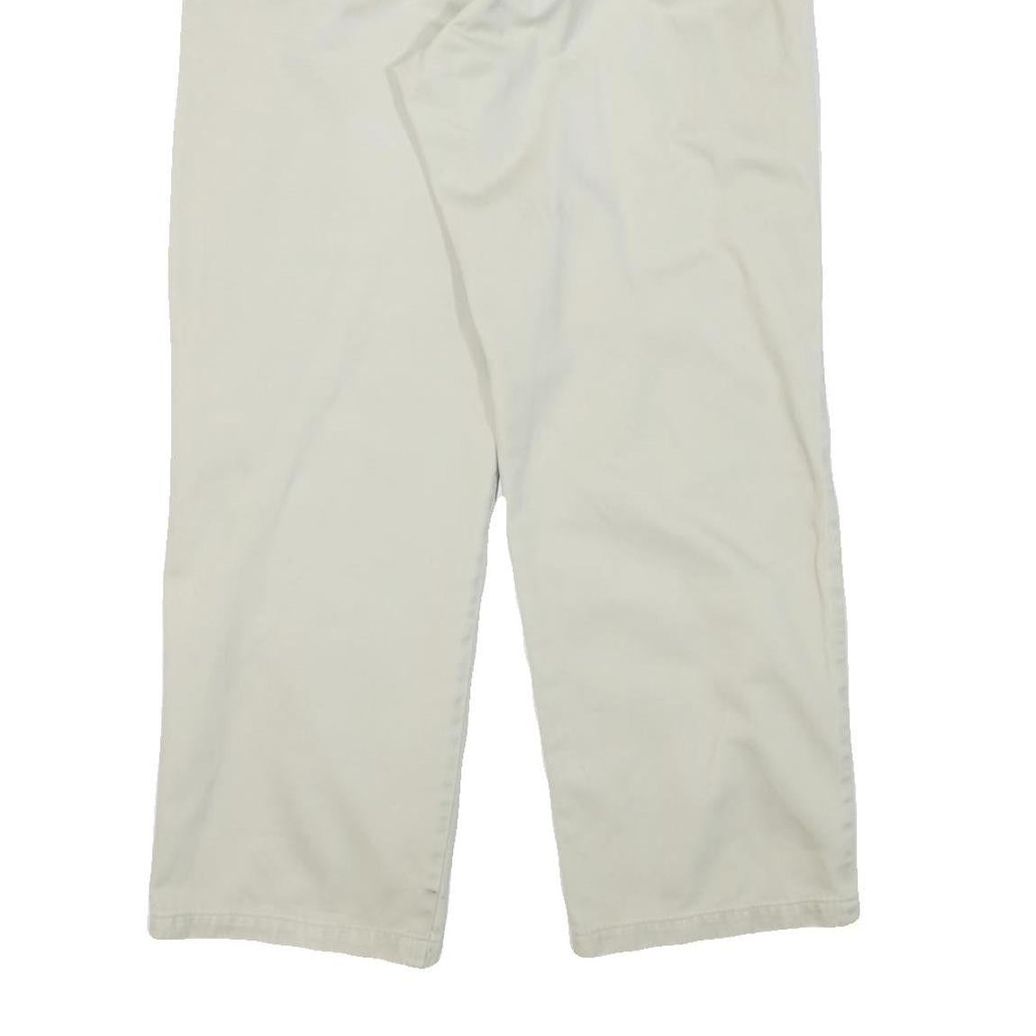 SERGIO TACCHINI Mens Regular Beige Cotton Blend Zip Trousers W31 L29 Casual Wear