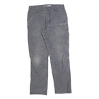 CARHARTT Mens Relaxed Jeans Cotton Blend Grey Zip W32 L29 Workwear Casual