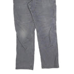 CARHARTT Mens Relaxed Jeans Cotton Blend Grey Zip W32 L29 Workwear Casual
