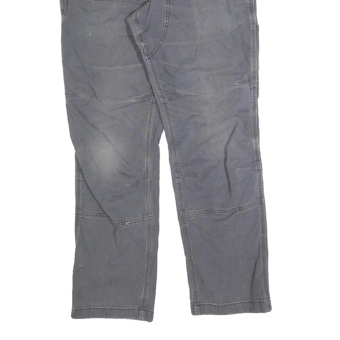 CARHARTT Mens Relaxed Jeans Cotton Blend Grey Zip W32 L29 Workwear Casual