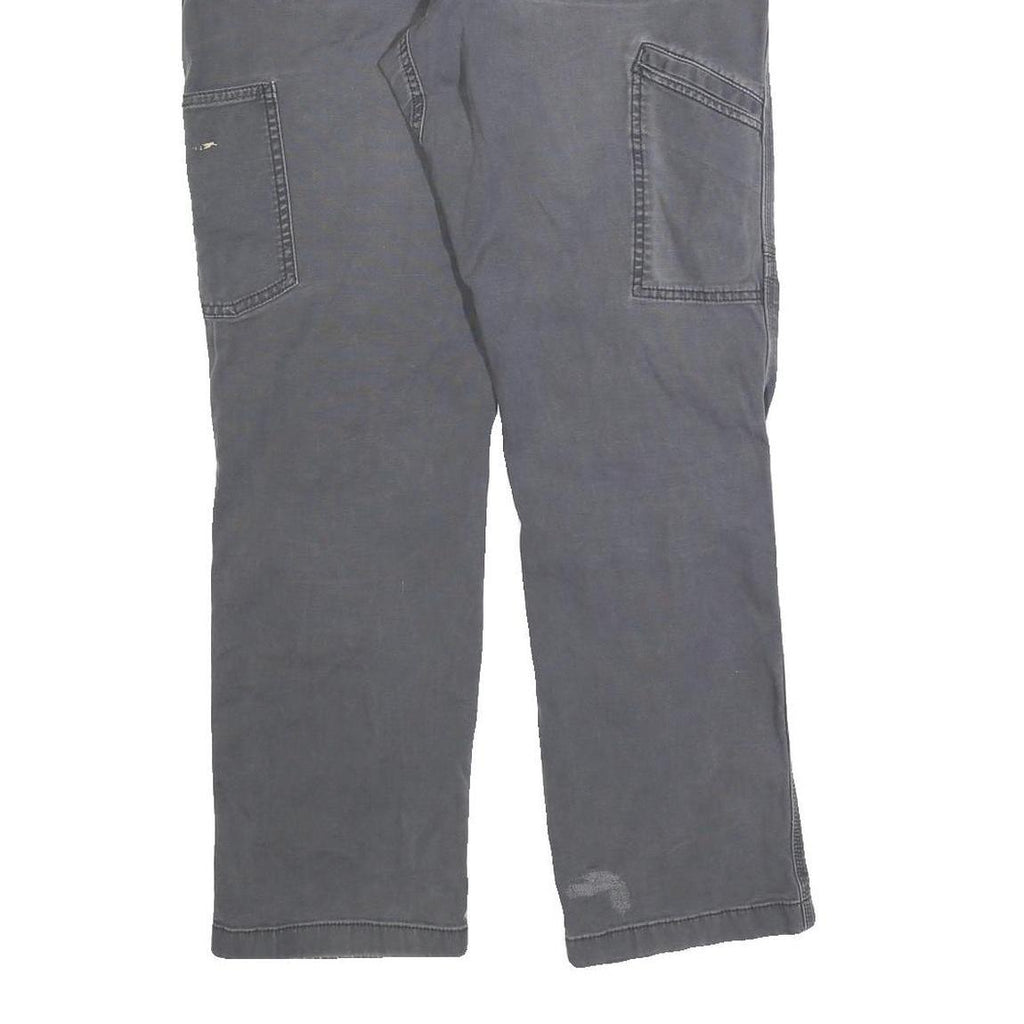 CARHARTT Mens Relaxed Jeans Cotton Blend Grey Zip W32 L29 Workwear Casual