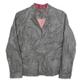 BRANDL Mens Blazer Jacket Grey Leather M