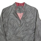 BRANDL Mens Blazer Jacket Grey Leather M