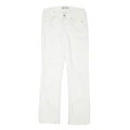 LEVI'S Womens White Regular Straight Denim Jeans W28 L31 Classic Cotton Blend
