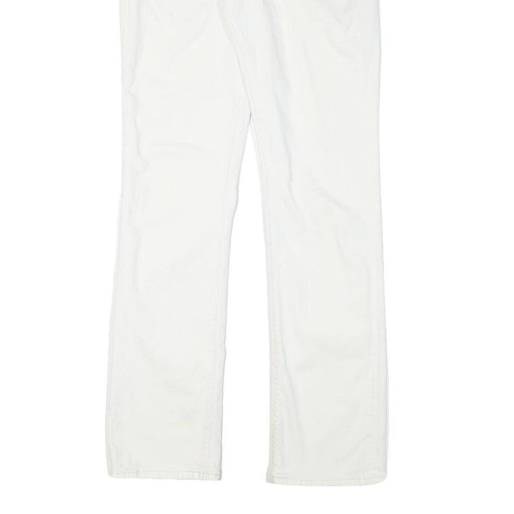 LEVI'S Womens White Regular Straight Denim Jeans W28 L31 Classic Cotton Blend
