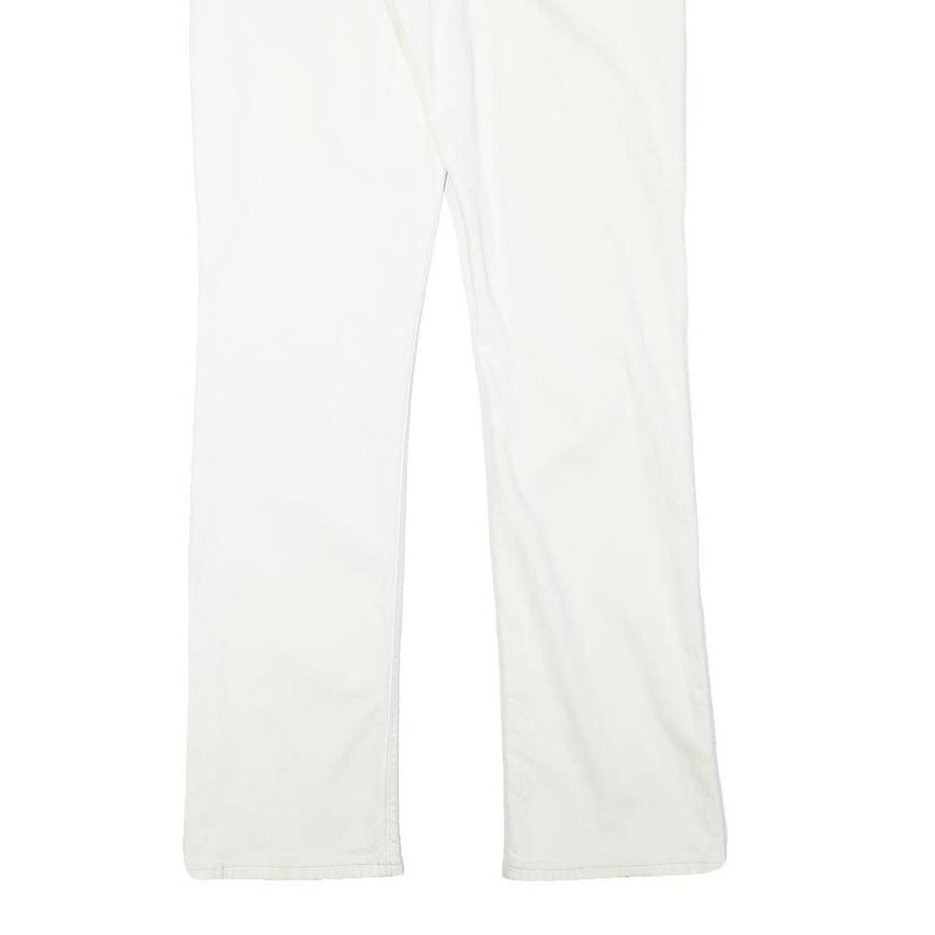 LEVI'S Womens White Regular Straight Denim Jeans W28 L31 Classic Cotton Blend