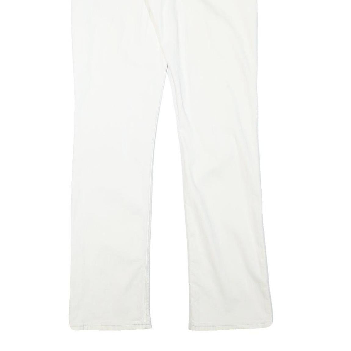 LEVI'S Womens White Regular Straight Denim Jeans W28 L31 Classic Cotton Blend