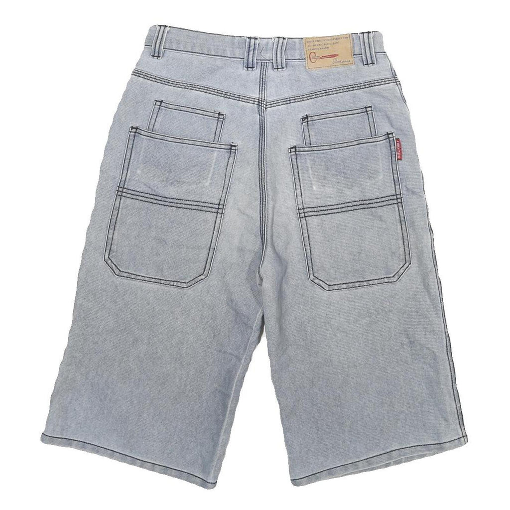 CHIEFTAIN Womens Shorts Light Blue Denim M W28 Casual Cotton Blend