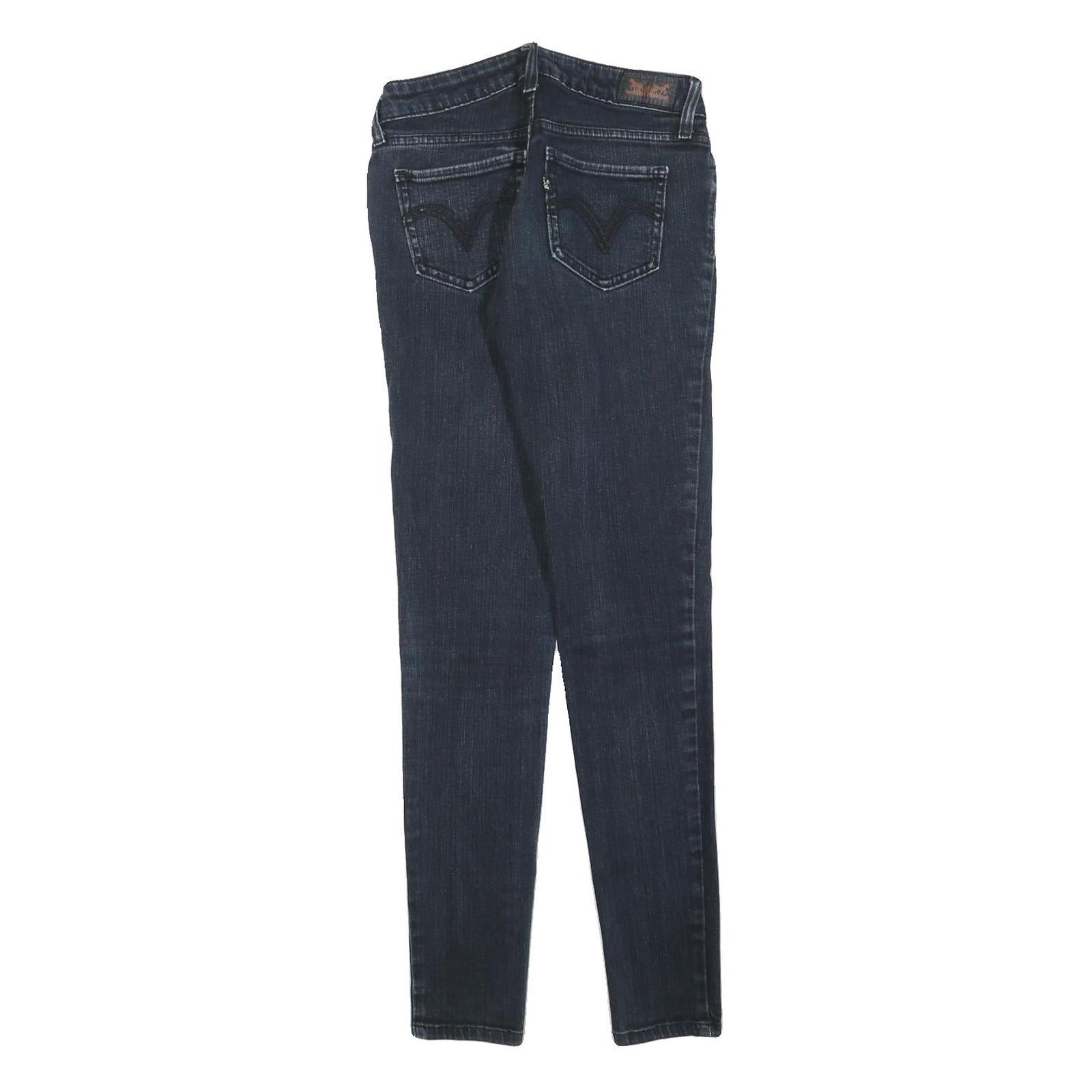 LEVI'S 535 Womens Slim Dark Blue Denim Slim Skinny Jeans W24 L30