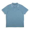 SLAZENGER Mens Blue Short Sleeve Polo Shirt L Cotton Patterned Casual